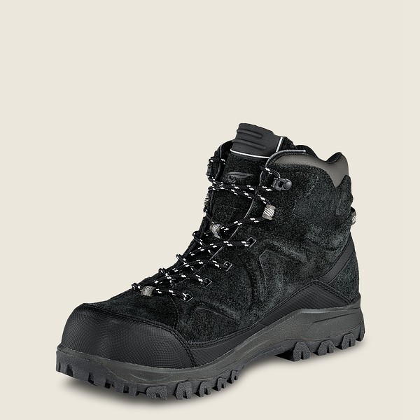 Red Wing Mens Trbo - 5-inch Waterproof Safety Toe - Hiking Boots Black - 9246ZYHXR